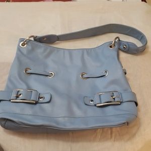 Alfred Dunner, Baby blue shoulder purse.